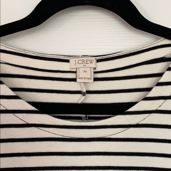 J. Crew Factory striped 3/4 length sleeve dress - Picture 2 of 3